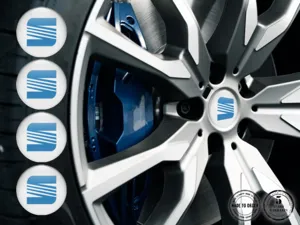 Seat Pegatina de Tapacubos Diseño Etiquetas de Cúpula